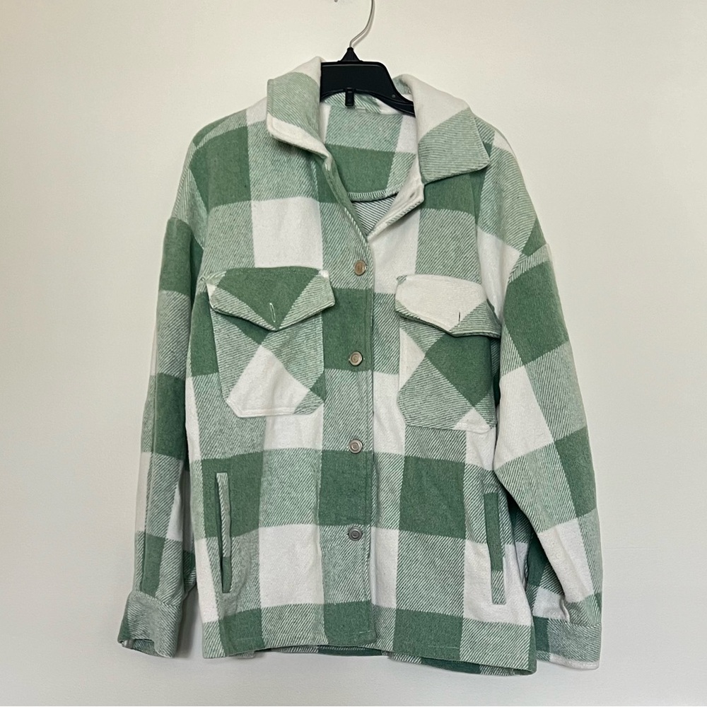 SHEIN plaid oversized coat